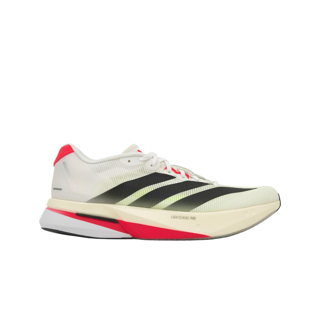 adidas Adizero Boston 13 Weiß Schwarz Lucid Rot Herren Sneaker Wolkenweiß Kernschwarz JS4932