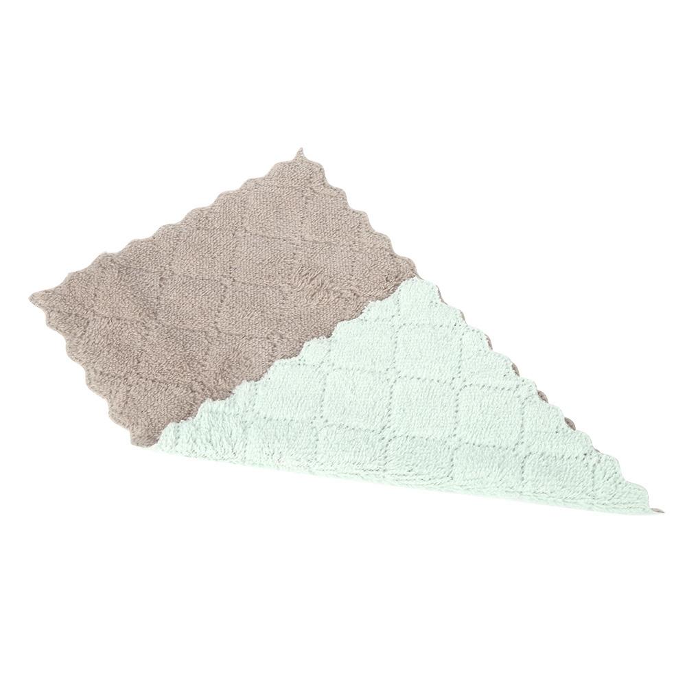 8pcs Soft Double Sided Cleaning Cloth Water Absorption Dish Towel Kitchen Cleaning Tool