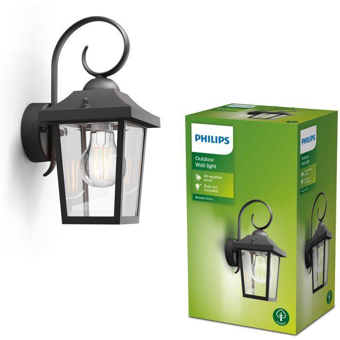 Applique da esterno - PHILIPS - Buzzard - Nero - IP44