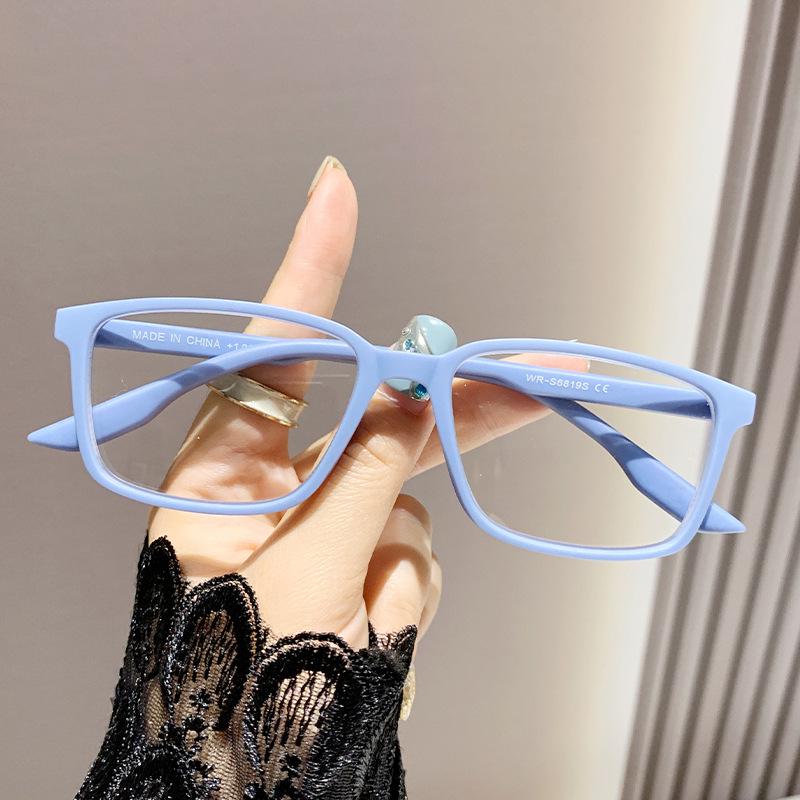 Ultralight Anti-Blue Light Colorful Reading Glasses with Spring Hinges for Women - Fashionable European & American Style