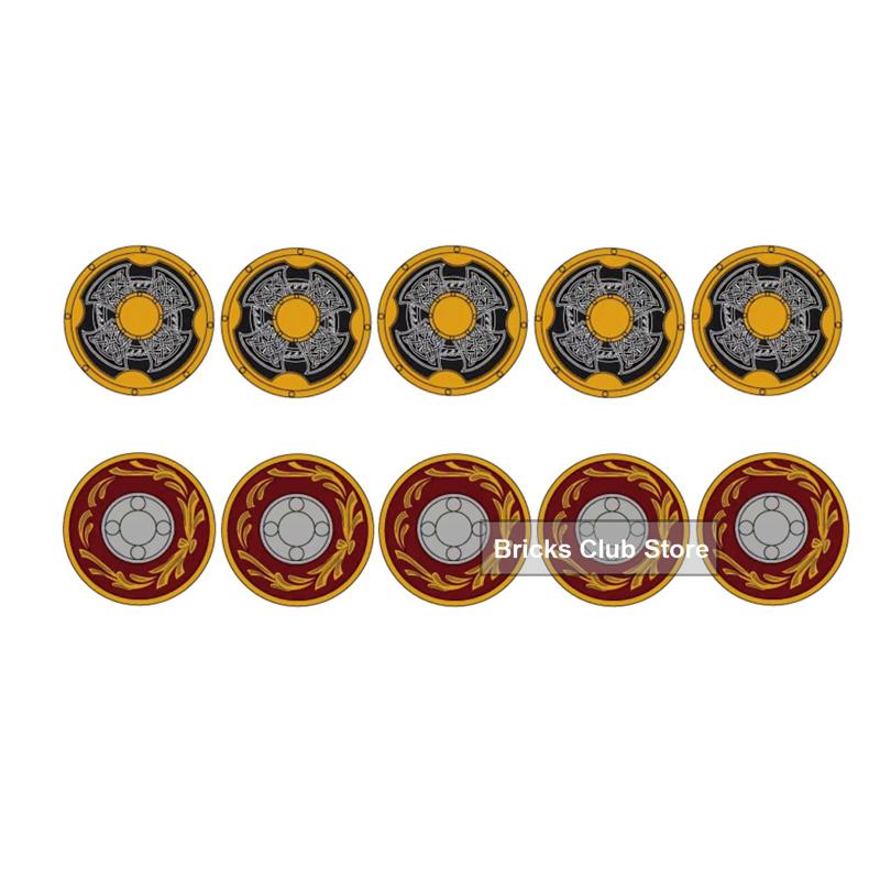 MOC Medieval Knights Building Blocks Accessories Plumes Pauldron Fence Helmet Shield Plush Cloak Soldier Weapons MOC Mini Bricks