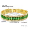 Chain European and American Double-row Tennis Chain Bracelet Men's and Women's Fashion Three-row Full Diamond Jewelry