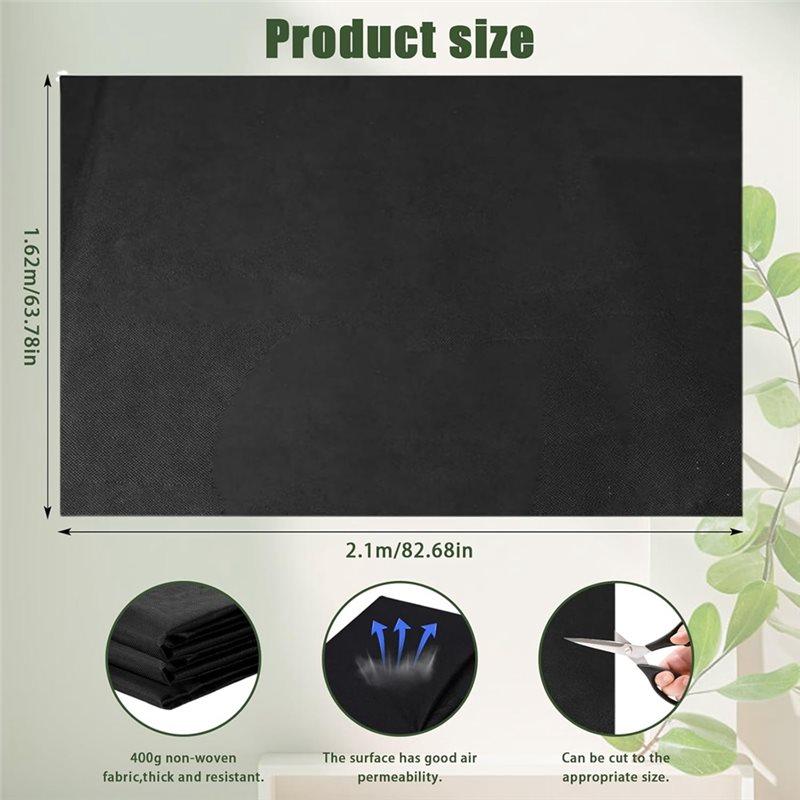Fresh Keeps Soil Contained And Water Drained, 2Pcs 63 X 83 Inch Non Woven Fabric For Veg Trough Liner, Raised Garden Bed Liner