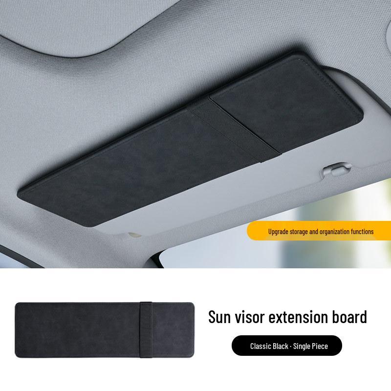 

Flocking Anti-Glare Car Sun Visor Extension and Storage Organizer Extended Version 38x11.6x3cm