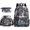Anime The Seven Deadly Sins School Backpack Set with Shoulder Bag Pencil Case for Kids Teens Daily Bookbag