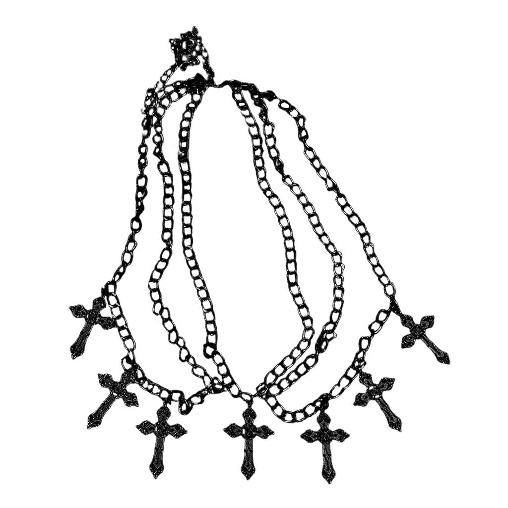 Lanț de Talie Metalic în Cruce Metal Lucios Y2K Lanț pentru Pantaloni Farmec Pandantiv pentru Fată Decorațiuni de Talie la Modă Bijuterii de Corp pentru Adulți
