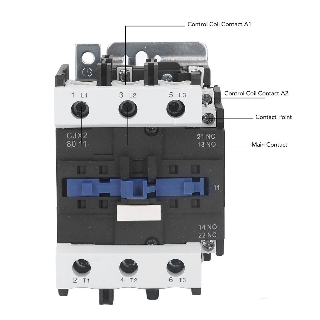 AC36V 80A Contactor Silver Contact 3 Phase Low Pressure Electric Contactor for Power Application