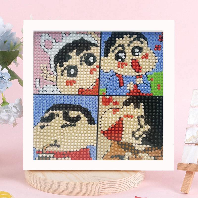 Sanrio Children's Diamond Painting with Frame Stickers - DIY Handmade Gift Set