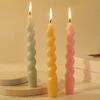 1PC Classic Colored Spiral Candles Party Decoration Candles Eco-Friendly Home Decor Candles Candle 2x18.5cm