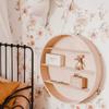 Wall Hanging Background Wall Decoration Toy Sorting Circular  Hanging Wooden Shelf Wall Multi-layer Storage Rack