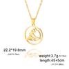 Teamer Gymnast Stainless Steel Necklace for Women Artistic Gymnastics Round Pendant Chian Choker Athlete Jewelry Birthday Gifts