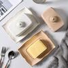 Exquisite Butter Tray Rectangular Cheese Fresh-keeping Box Baking Tools Butter Dish  Hotel
