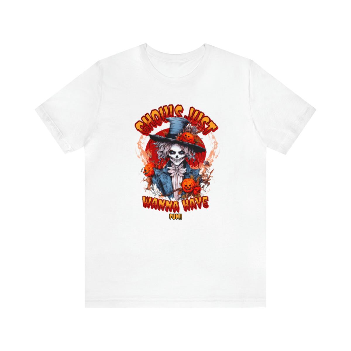 Ghouls Just Wanna Have Fun Halloween Unisex Jersey Short Sleeve Tee S разноцветный