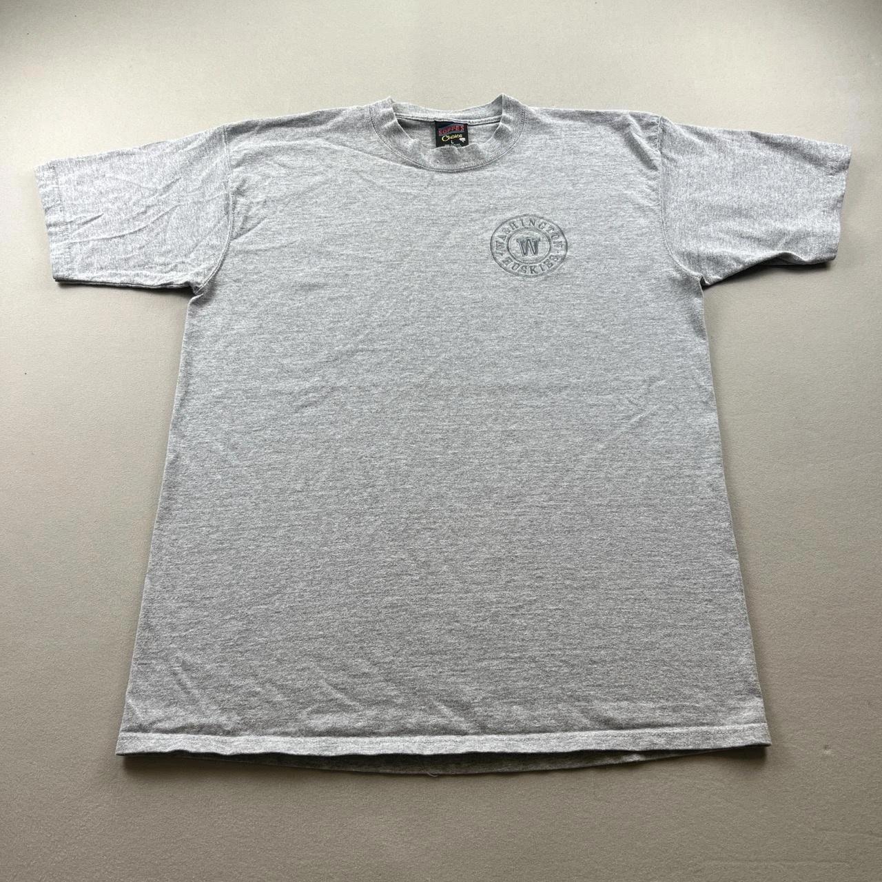 Vintage Washington Huskies T-Shirt Mens Large Gray University College UW USA 90s 3XL