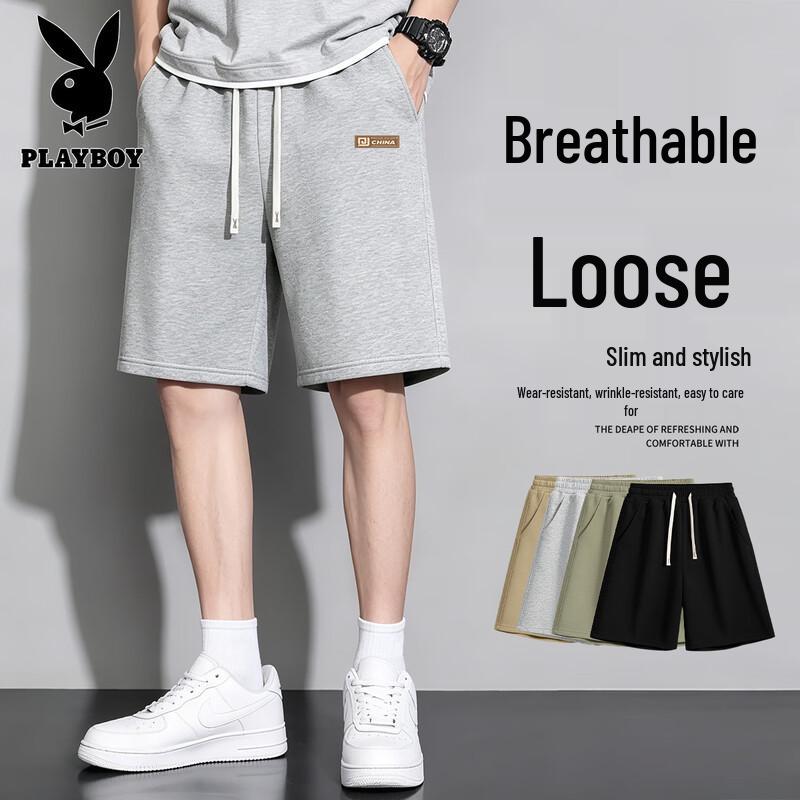 Playboy Men s 2026 Summer Straight Sport Shorts M