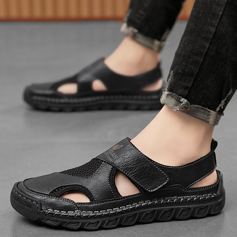 Модные дизайнерские мужские сандалии — фото 4