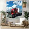 Kw Heavy Trucks Wall Decor Tapestry Art For Pet Memorial Birthdaywedding Party Backdrop Family Gift