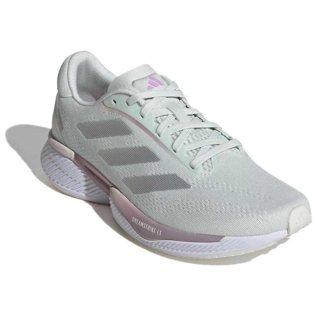 New Adidas Supernova Eterno Cushioning Wear Resistant Low Top Casual Running Shoes Women's White Silver Green IH0443