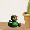 Irish Pub Duck Figurine Drinking Flat Cap Green Duck Statue Resin Animal Sculpture Home Office Bar Decoration Ornament