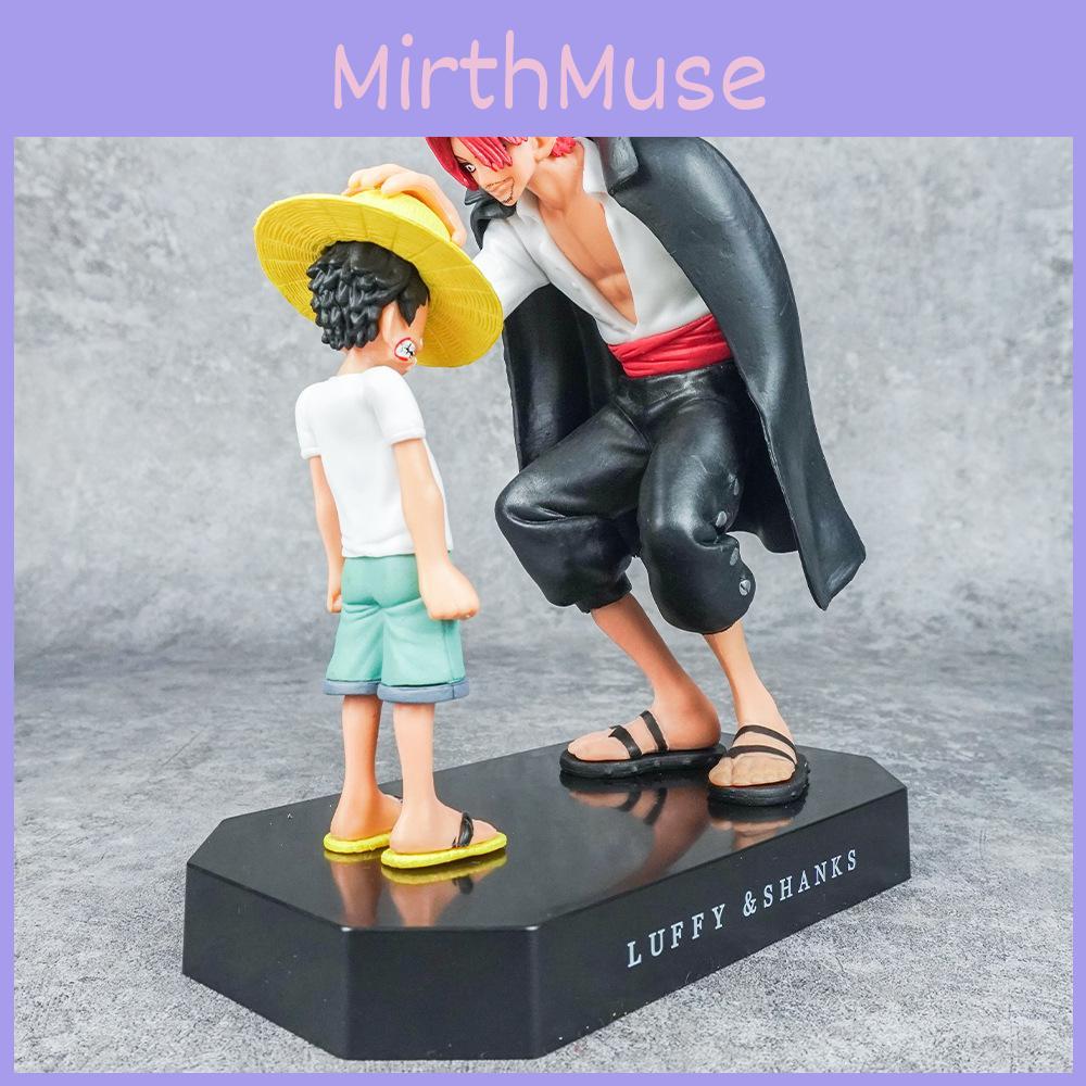 One Piece Pvc Handpainted Figurine Of Luffy And Shanks For Fans And Decor