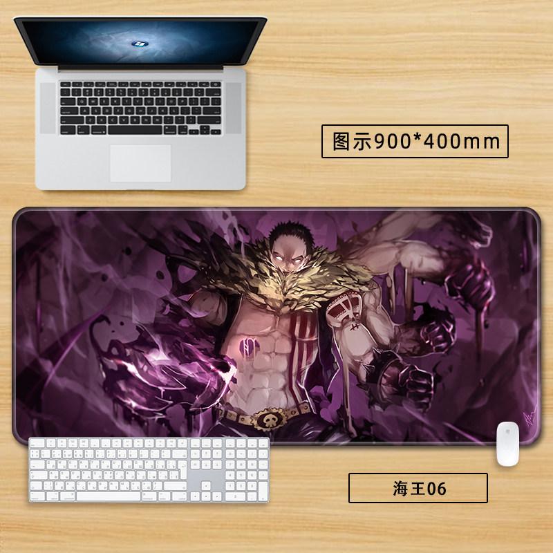 High Definition Printed New Boys Office ONE PIECE Leather Mouse Pad Anime Game Roronoa Zoro Computer Keyboard Desktop Table Mat