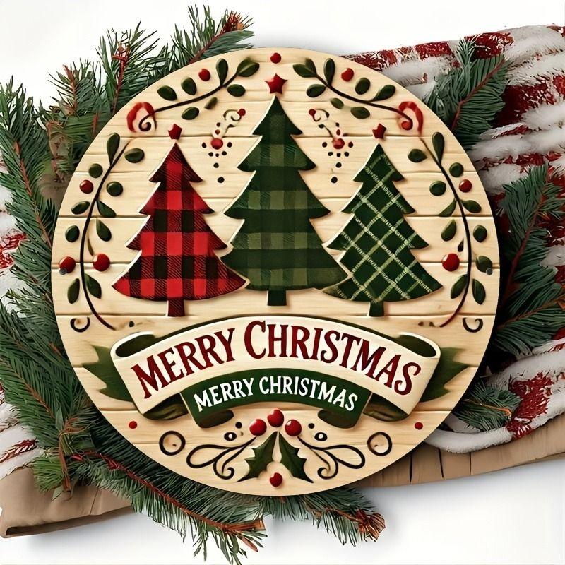 2D Flat Hanging Decorative Metal Sign Hand Painted Art