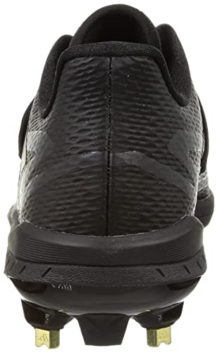 Adidas Adizero Afterburner 8 TD Baseball Cleats, Core Black/Core Black/Gold Metallic (GW0271), Size 25.0 cm