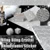 Self Adhesive Crystal Rhinestone Glue Diamond Ribbon DIY Sticker Rhinestones for Arts Crafts DIY Event Car Phone Decoration