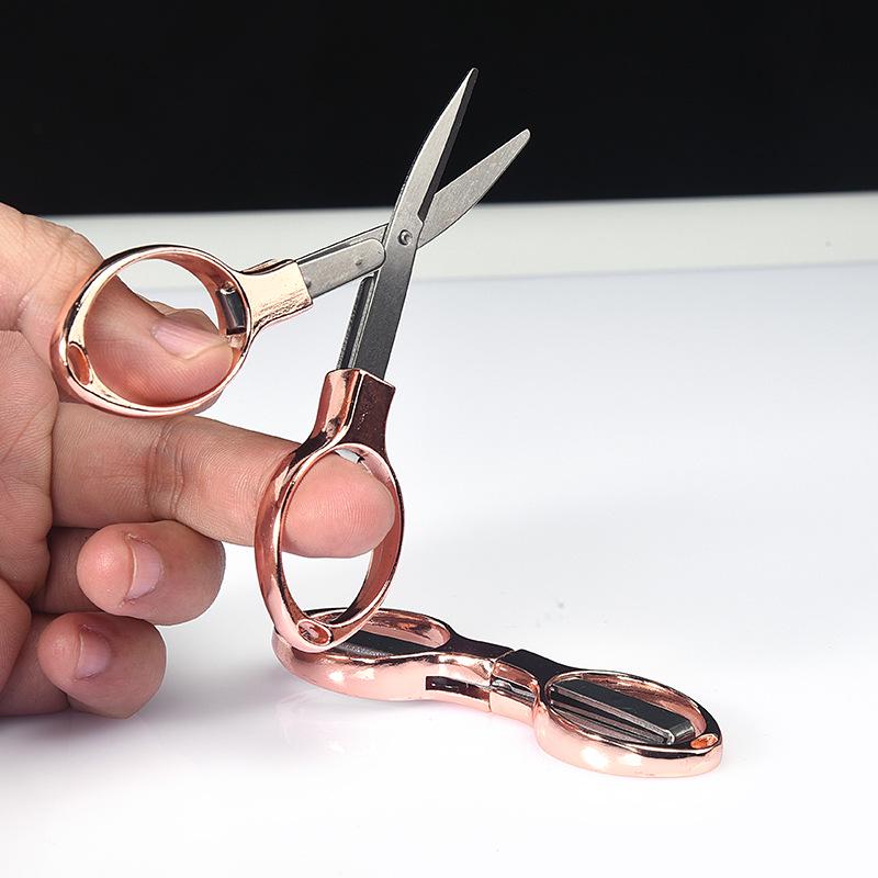 Lightweight Stainless Steel Folding Fishing Scissors - Multi-functional, Eight-Shaped, Convenient for Travel