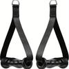 1 Pair PUMPMUSCLE Ergonomic Heavy-Duty Handles for Cable Machines - Black PP Material, Ideal for Resistance Bands, Pull Downs