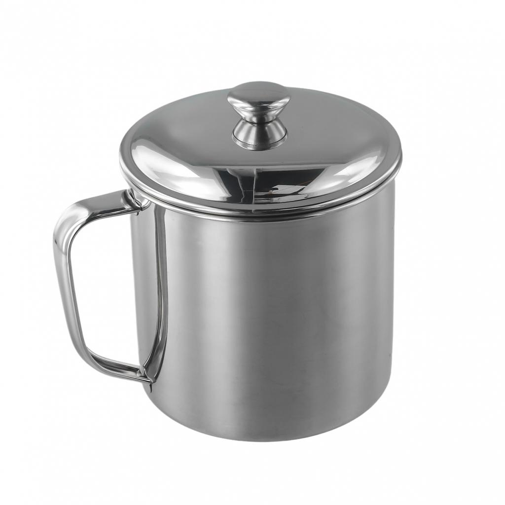 Mit Griff Edelstahl Tasse Zubehör Wasser Kaffee Tee Camping Zuhause