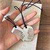 Personality Temperament Comb Pendant Necklace for Women 2025 Trend New Delicate Design Jewelry Fashion Accessories