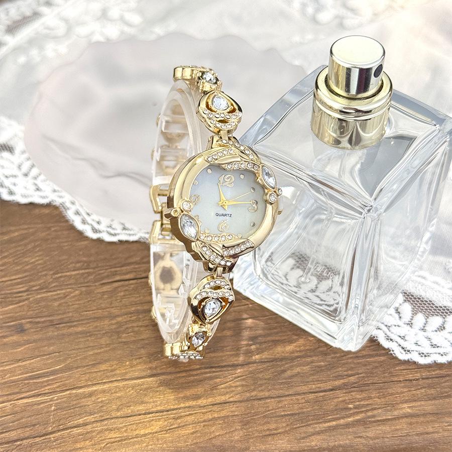 Bijuterii Brățară cu Diamante Cadran Fritilar Ceas de Dama Quartz de Înaltă Calitate Lux Light Nișă