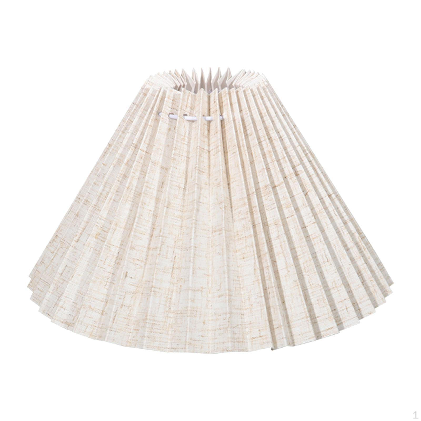 

Lightweight And Simple Pleated Lampshade, Replacement for Desk Lamp, Home, Office, Bedside 39 Pleats
