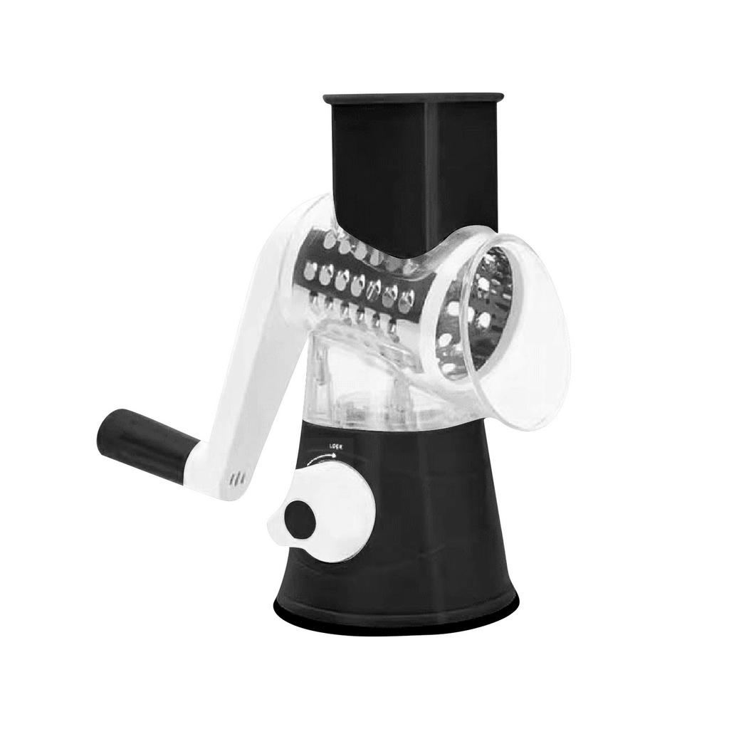 Manual Rotary Drum Vegetable Slicer Shredder Multifunctional Hand Crank Kitchen Grater for Cheese Potato Carrot Cucumber Salad Preparation