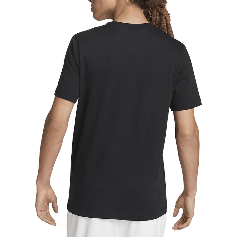Nike Alphabet Logo Breathable Crew Neck Sports Tee Men Tops Black DX1986-010