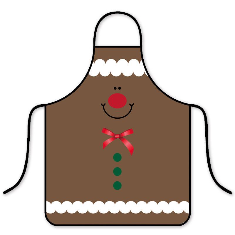 Christmas Holiday Waterproof Oilresistant Apron With Creative Fun Patterns For Adults And Kids