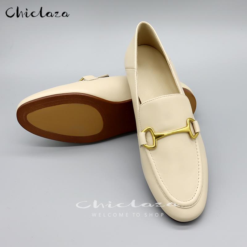 Beautiful Women Loafers Genuine Leather Flat Shoes - Slip On Female Moccasins Casual Dress Shoes (FS)