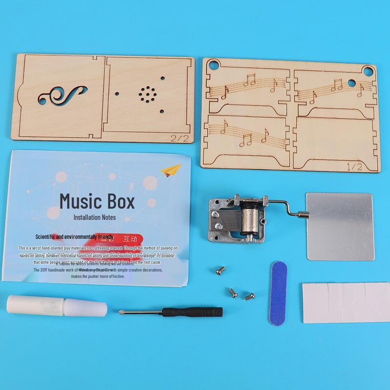 Hand-Crank Music Box Kit for Elementary Students - Creative Science Project