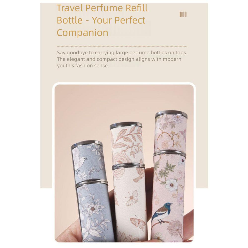 Mini-Parfümflasche aus Leder, nachfüllbarer Parfümzerstäuber für Reisen, Kosmetikspender