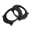 2pcs 6.5inch Black Door Speaker Adapter Spacer Rings with 2 Wire Harness Replacement for Corolla Levin 6X9