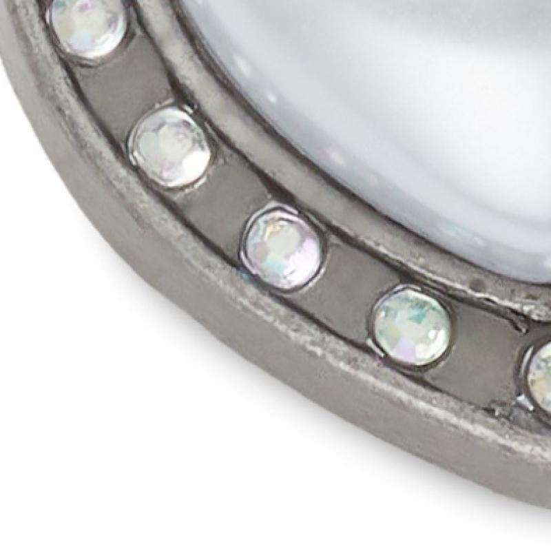 Crocs Silver Pearl Heart Gibbits Charm 10013760