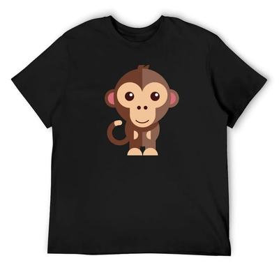 Cute Monkey T-Shirt Oversizeds Graphic Tee Shirt Summer Tops Mens T Shirts Top Quality