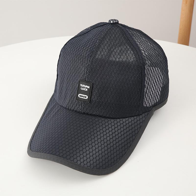Quick-drying Cap Outdoor Sports and Leisure Summer Breathable Mesh Cap Men's and Women's Sunscreen Sun Hat Baseball Hat