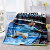 Haaland Customize Your Name Blanket Multi-purpose Personalized Blanket Comfortable Perfect for Bedding Seaside Chair Home Decor Ideal for All Seasons