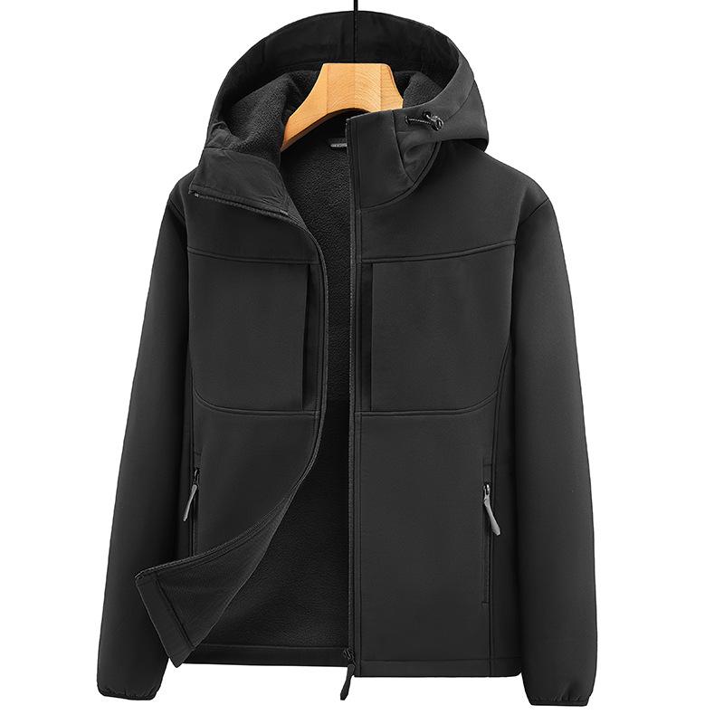 Autumn and Winter New Men's Hooded Charge Top Outdoor Sports Casual Windproof Jacket