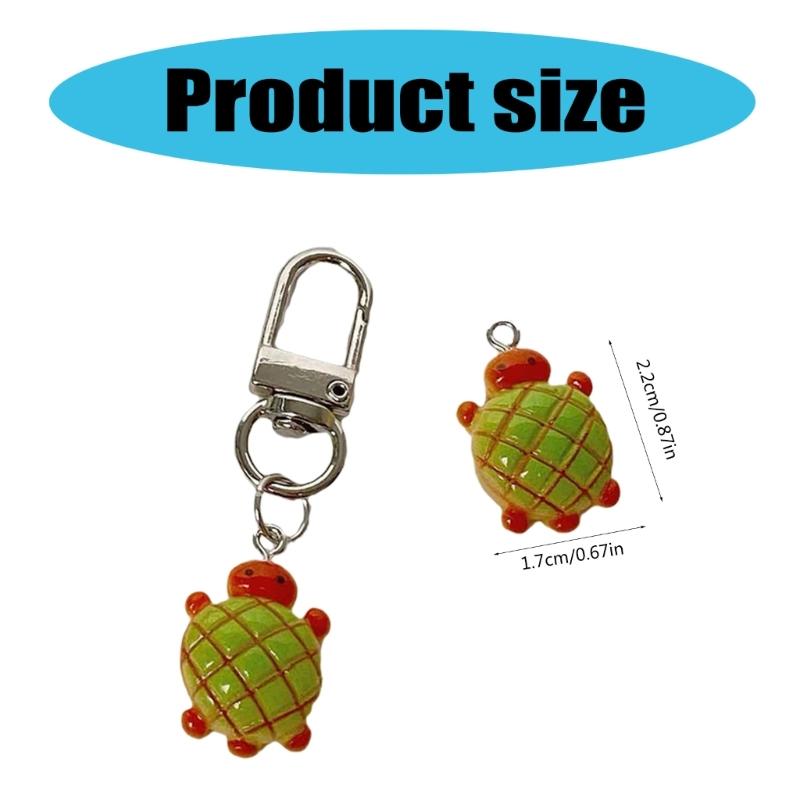 Versatile Pineapple Bun Turtles Phone Charm Charming Turtles Phone Chain Accessory with Pineapple Bun for Adults