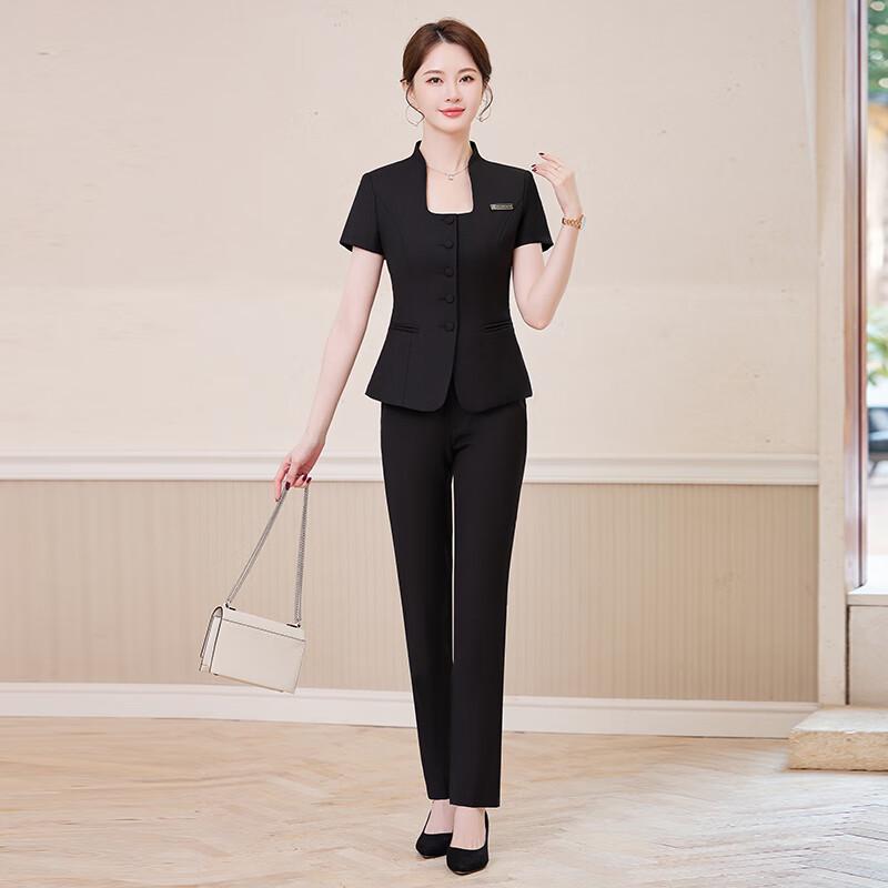 Women s Short Sleeve Business Suit Set XXL
