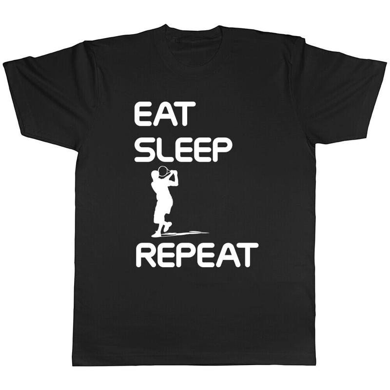 Eat Sleep Tennis Repeat Mens Womens Ladies T-Shirt Tee S разноцветный