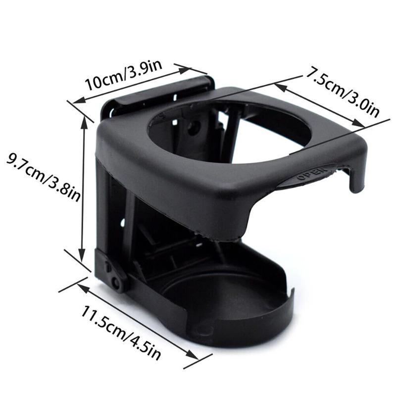 

Universal Foldable Car Cup Holder for Air Vent Outlet 1PC Adjustable Drink Coffee Bottle Stand Mount Easy Install чорний